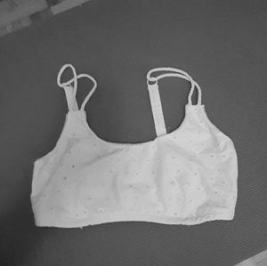 White rope bikini top fuller bust size